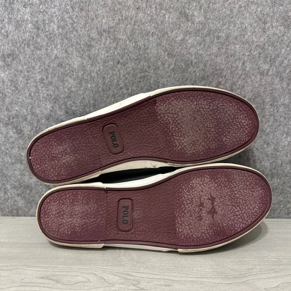 Polo Ralph Lauren Faxon‎ Low Sneakers Mens 12 Grey Perforated Nylon Shoes